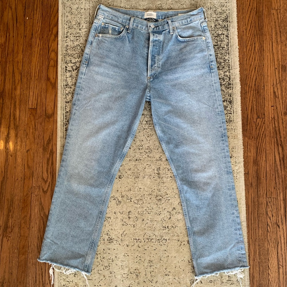 Citizens Of Humanity Charlotte Crop Light Blue Jeans